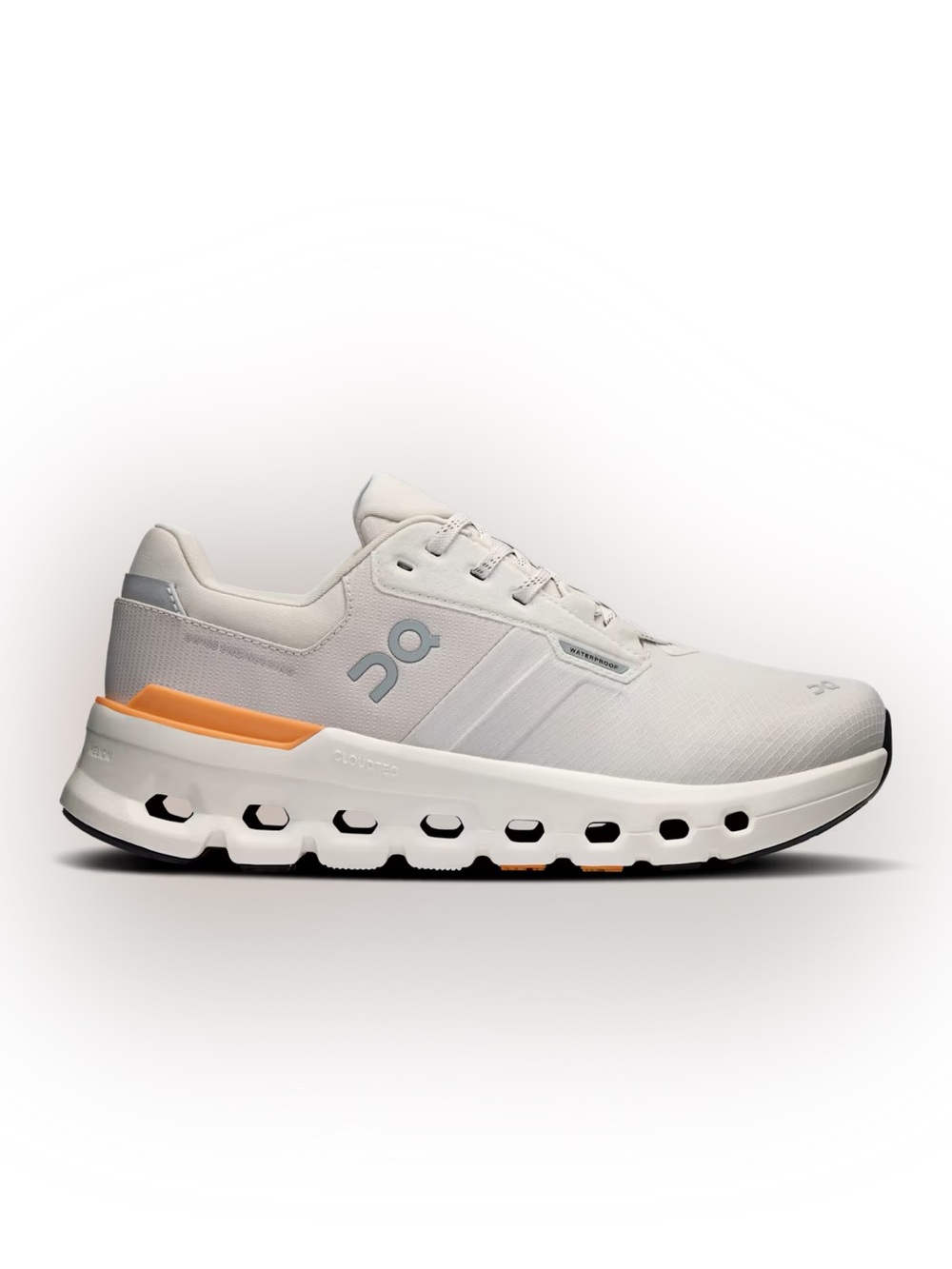 On Cloudrunner 2 Waterproof in the Wolf/Tangerine colorway size 10.5